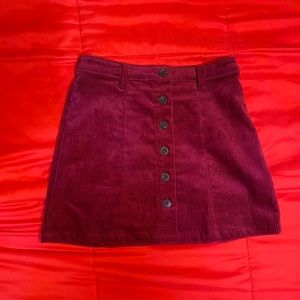 Button-Up mini skirt